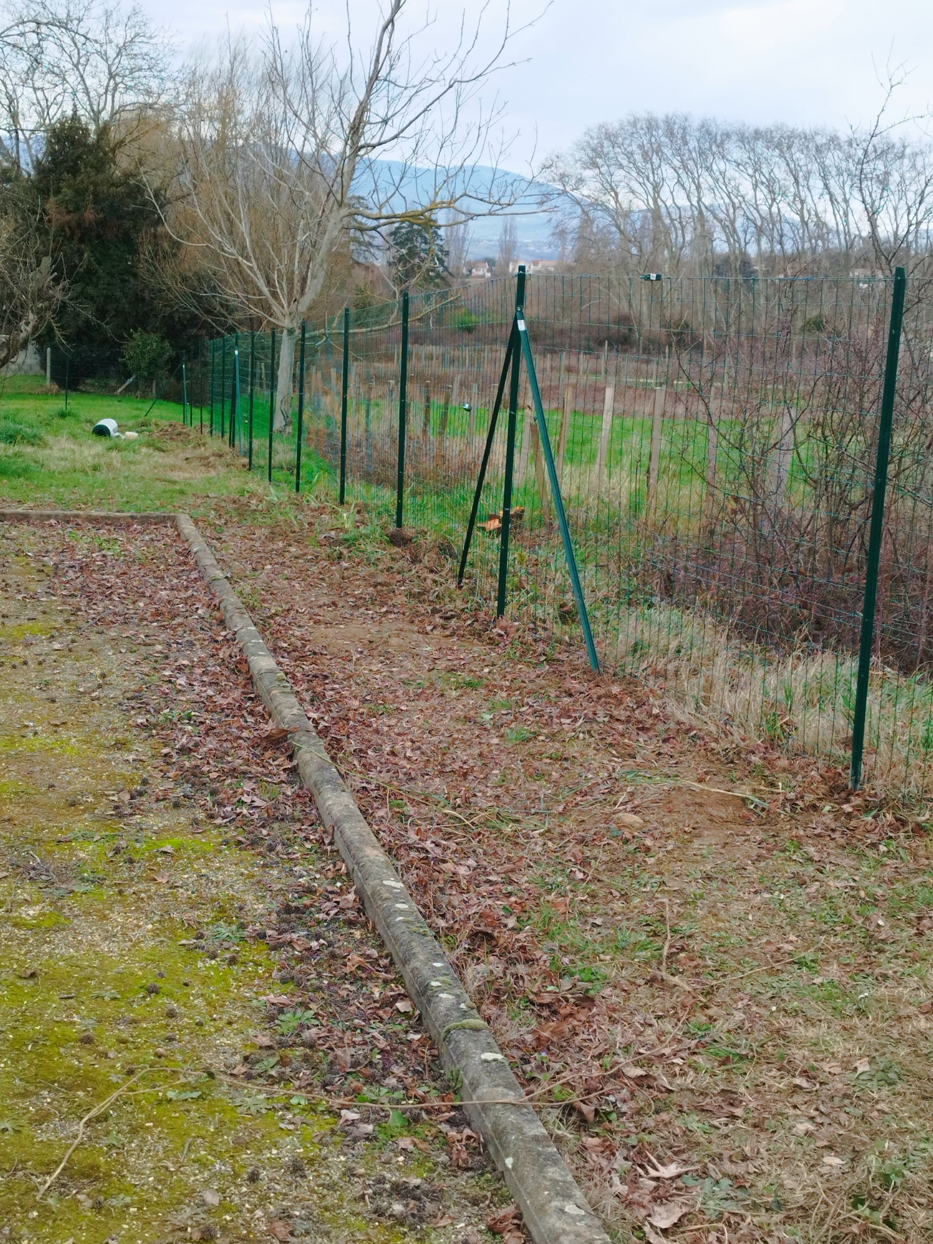 Pose de grillage souple