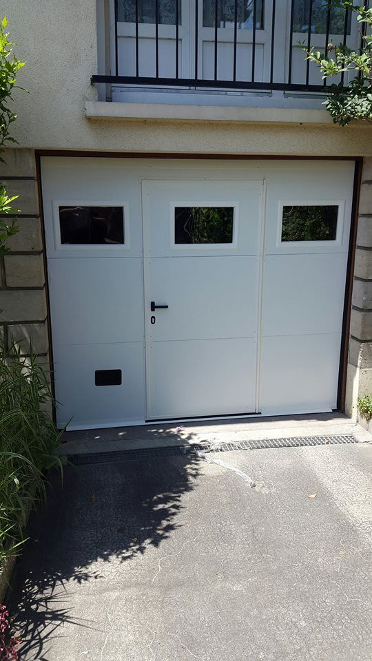 Pose de porte de garage terminée
