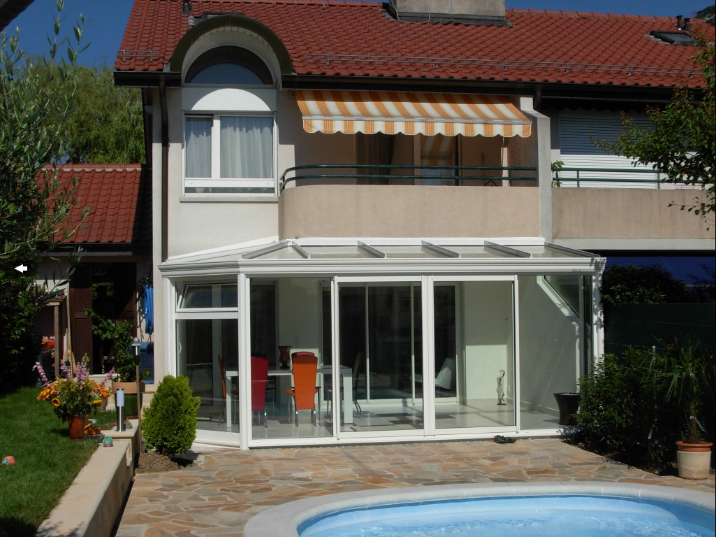 Veranda en aluminium - Alu Véranda Leymarie Sàrl