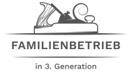 Ein stilisiertes Symbol eines Handhobels über dem Text