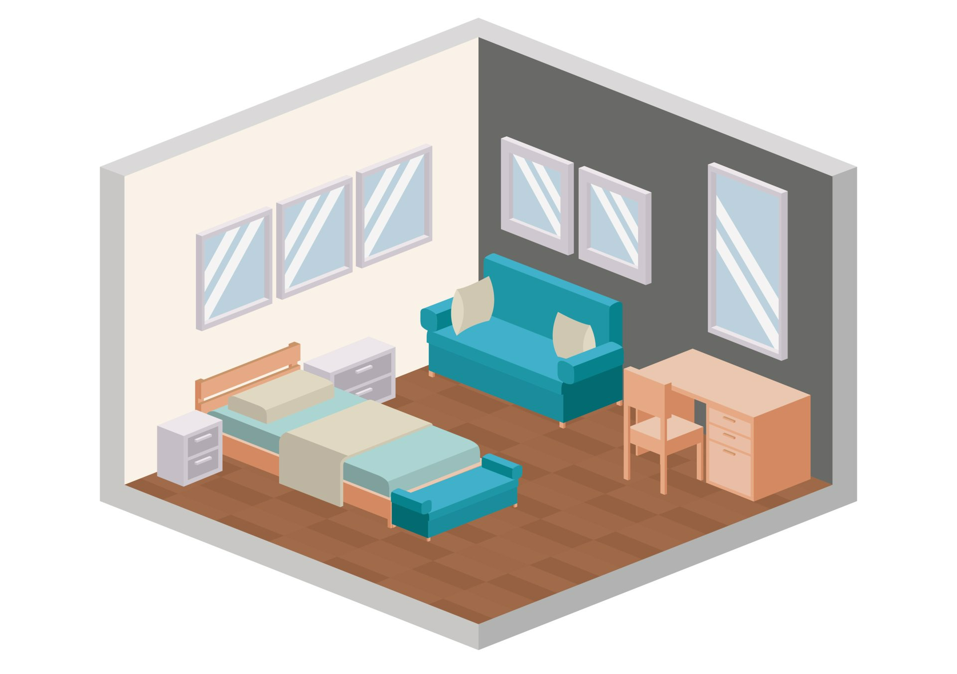 Travaux de rénovation de chambres