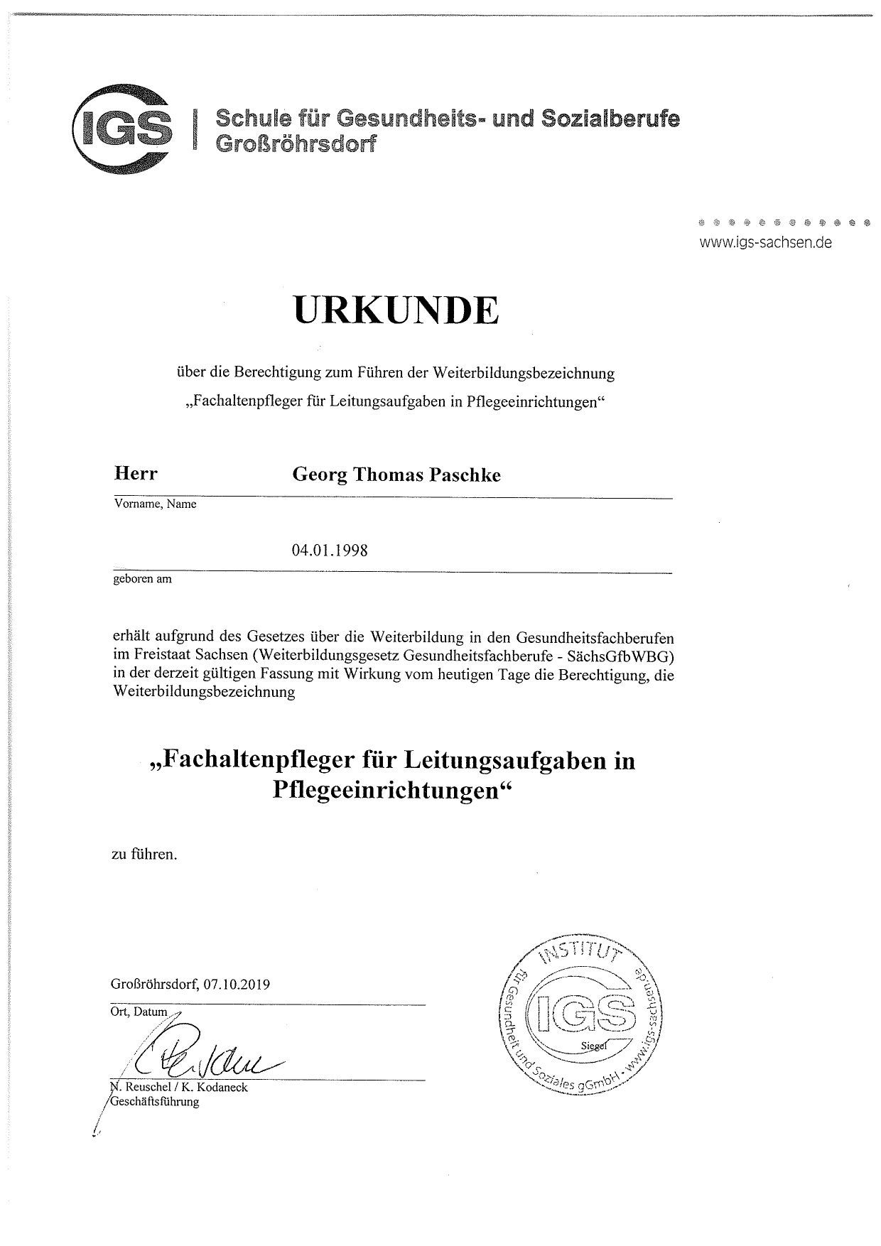 Urkunde