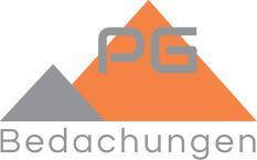 Ein Logo für eine Firma namens pg bedachungen.