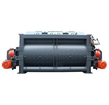 Máquina industrial cilíndrica negra con componentes laterales naranjas, mostrada sobre un fondo blanco.
