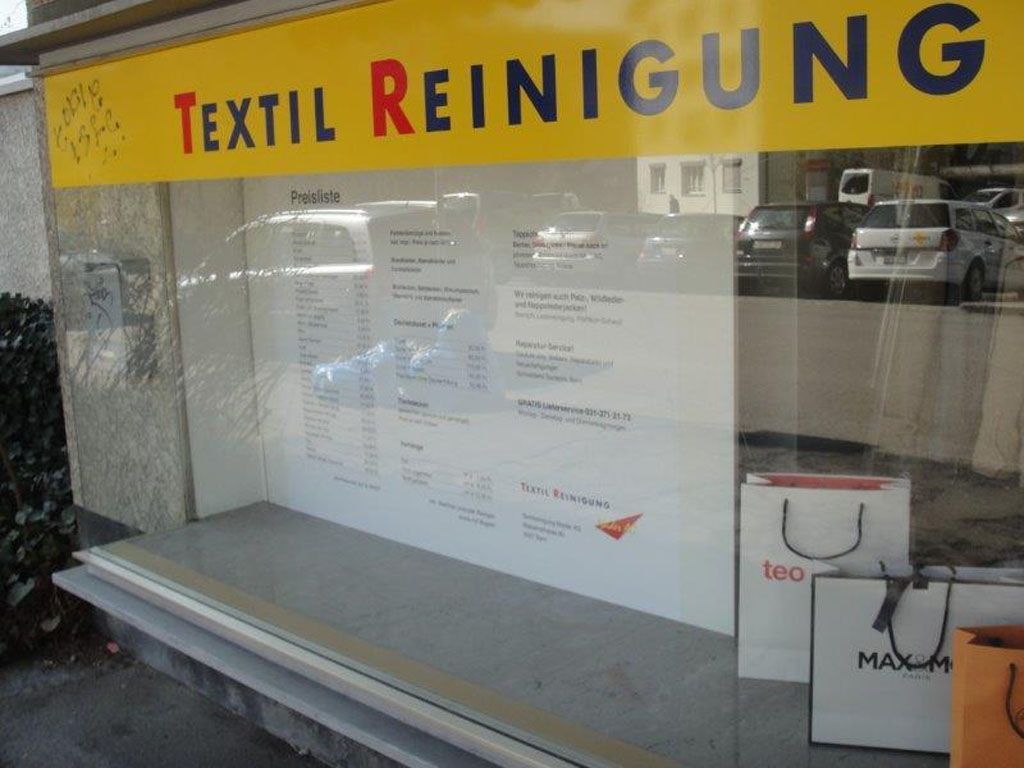 Von aussen - Mader AG - Textilreinigung - Bern