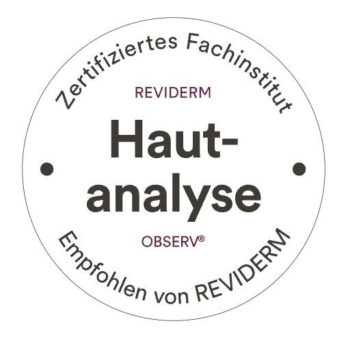 Logo zertifiziert Hautanalyse