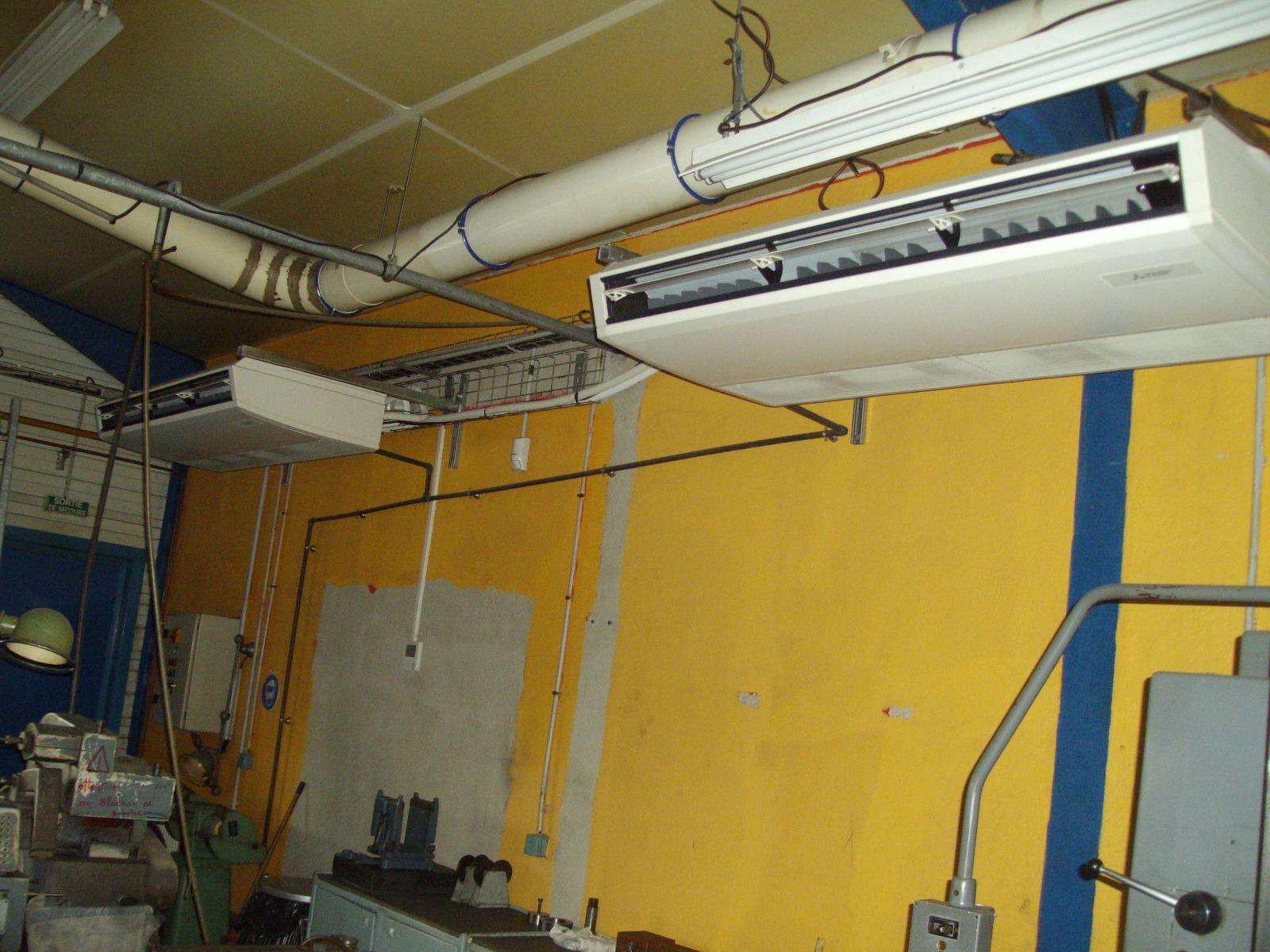 Duo plafonnier pour atelier