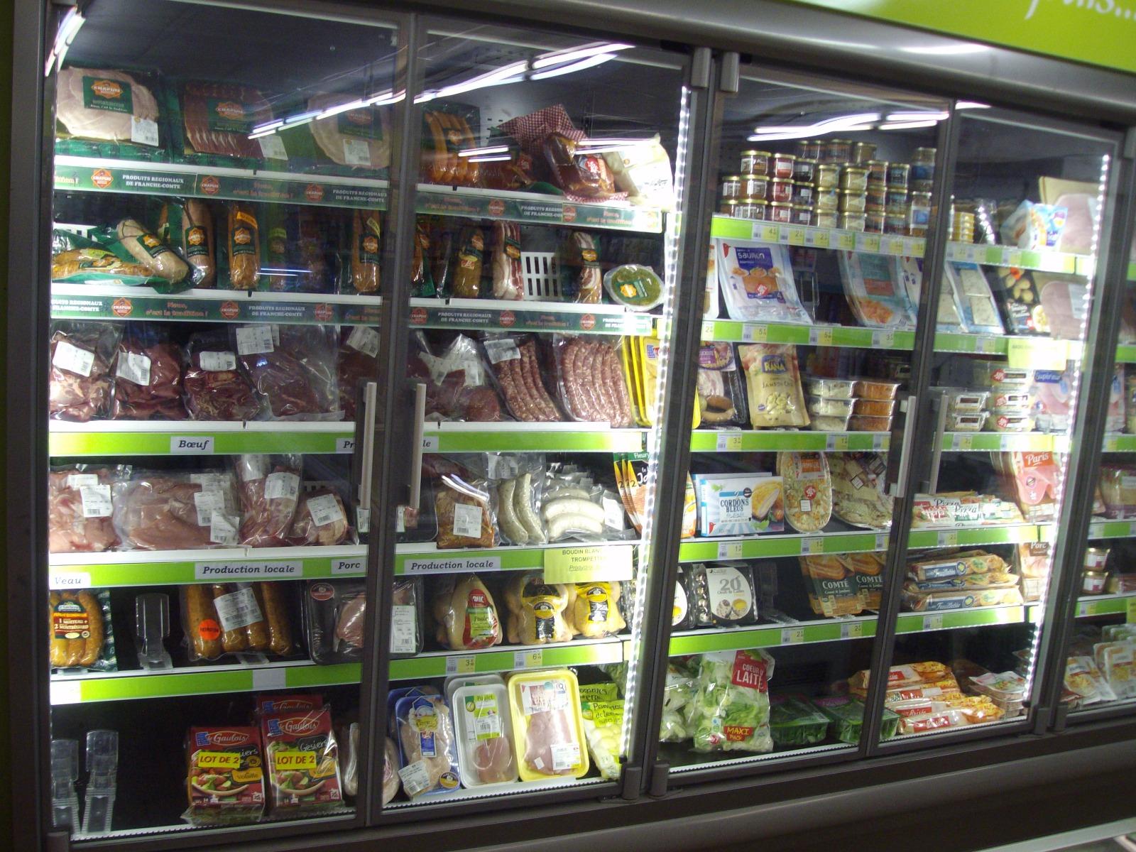 vitrine linéaire réfrigérée