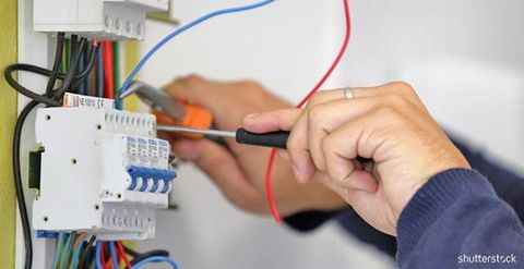 Tableau électrique, installé par l'entreprise d'électricité Lamy