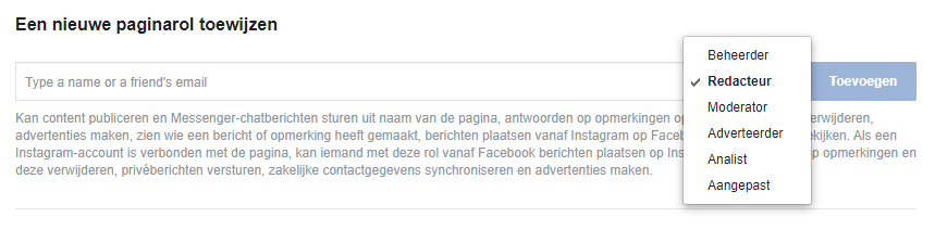 een nieuwe paginrol