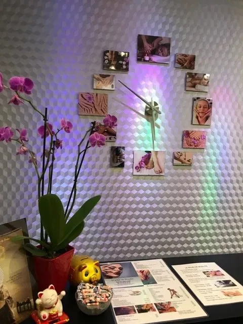 Accueil du salon de beauté