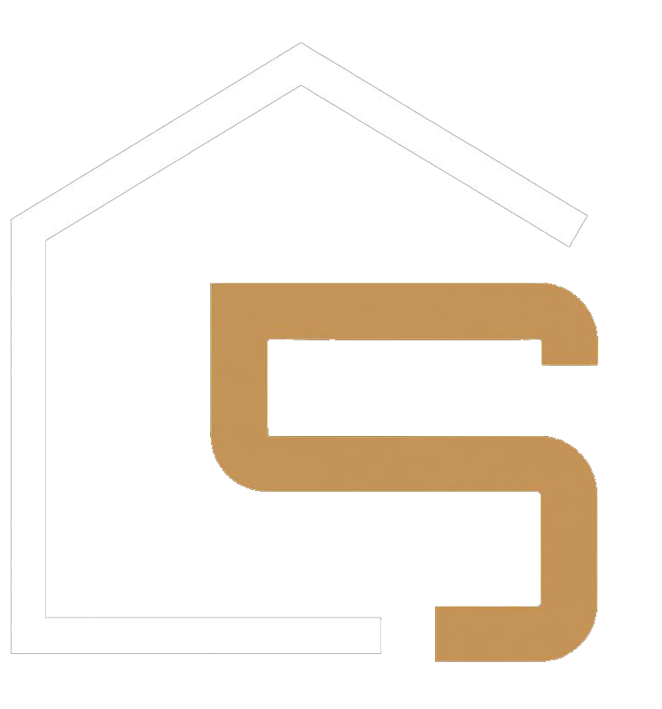 Braunes „S“ im Umriss eines weißen Hauses.