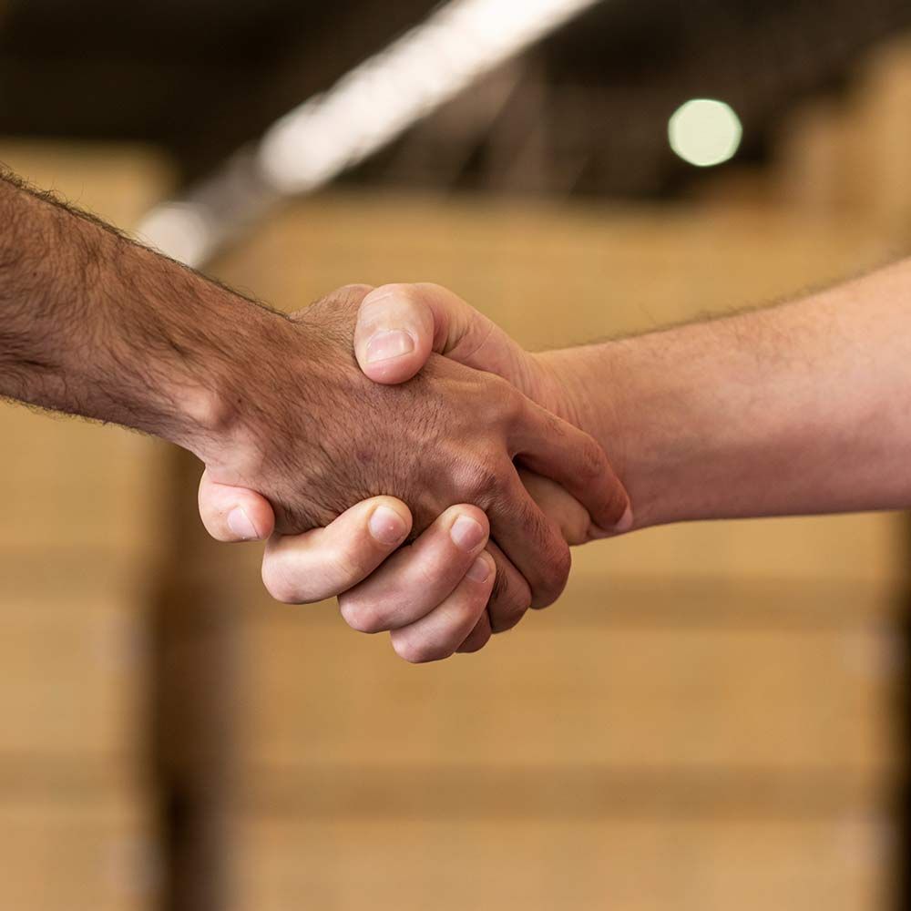 Gros plan sur une poignée de main