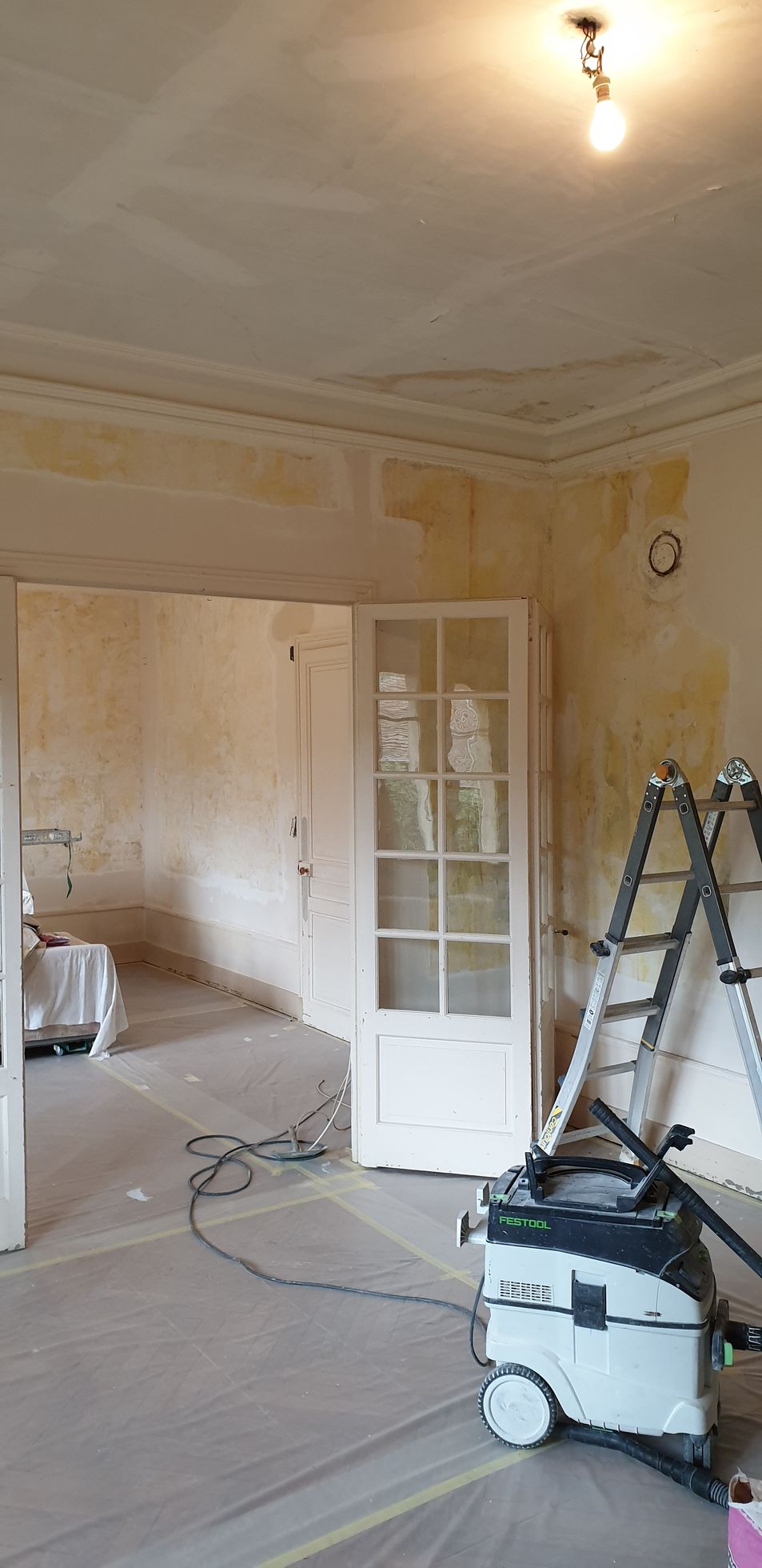 Rénovation de murs : avant