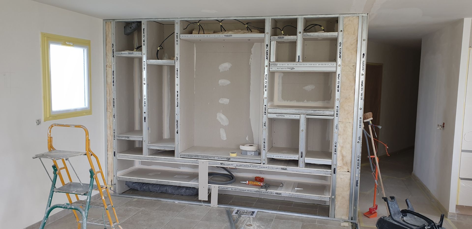 Création d'une niche murale : étape 1