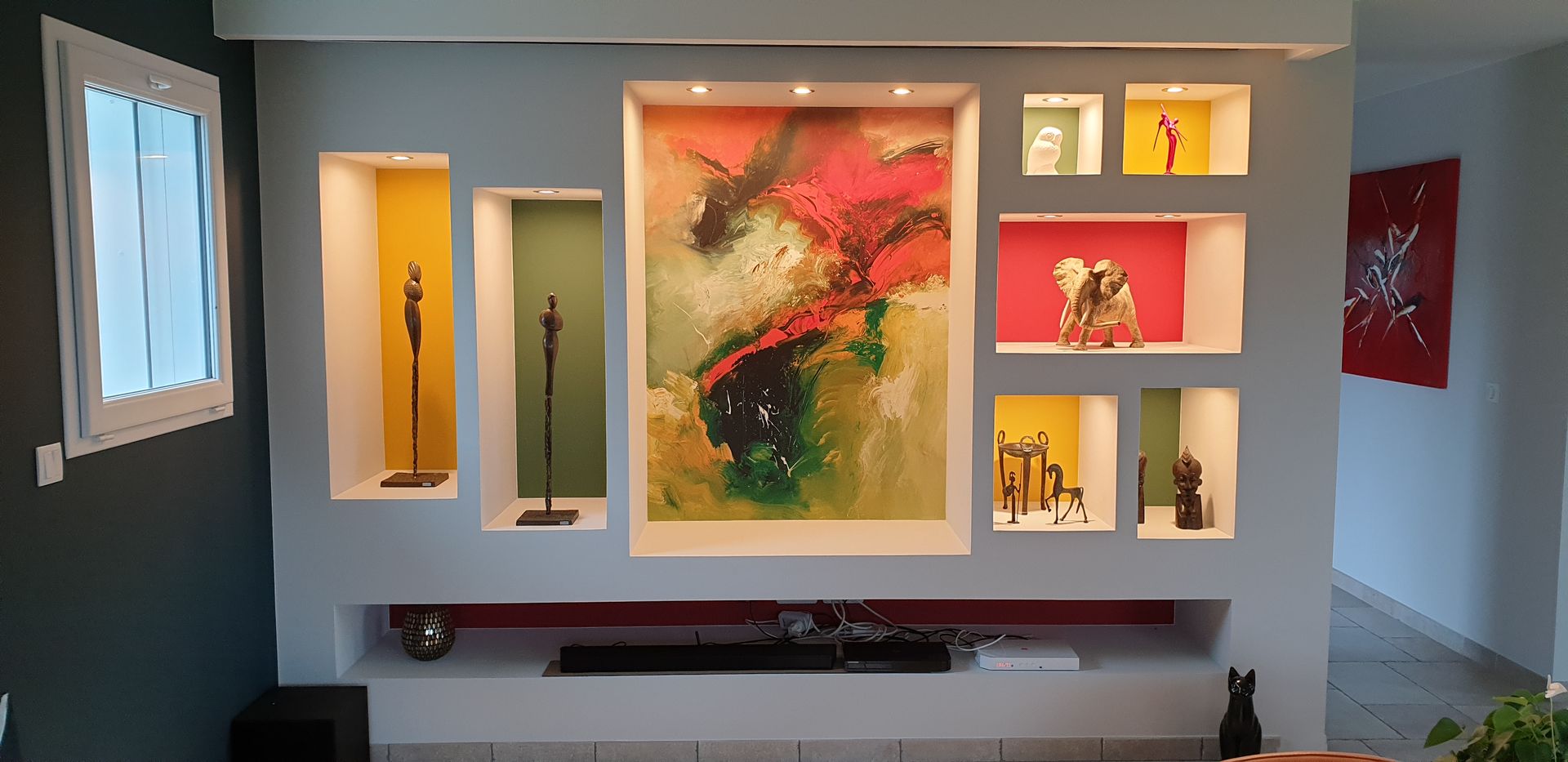 Création d'une niche murale : résultat final