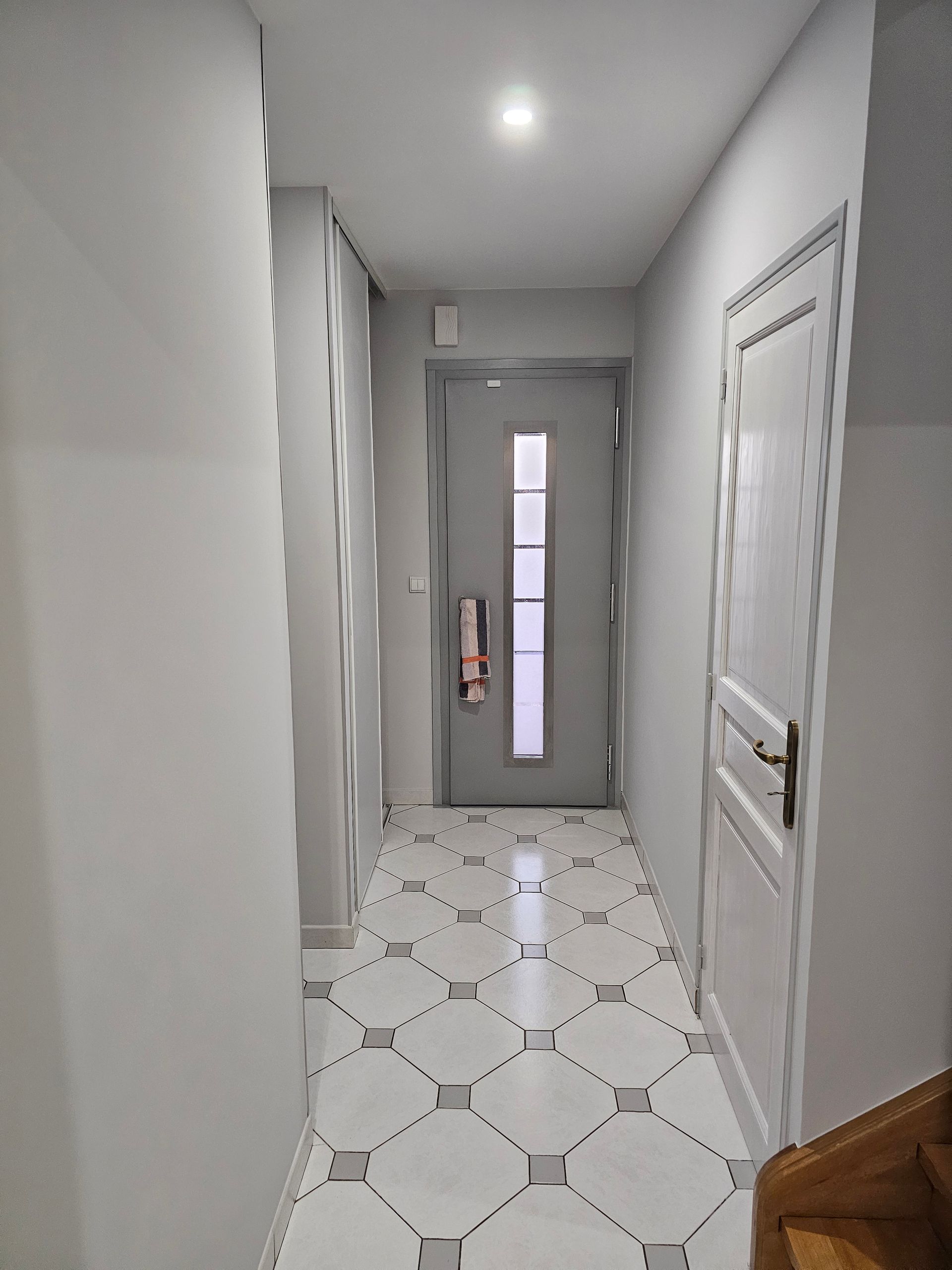 Un couloir après rénovation