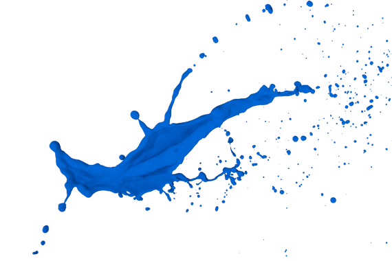 Une éclaboussure de peinture bleu marine