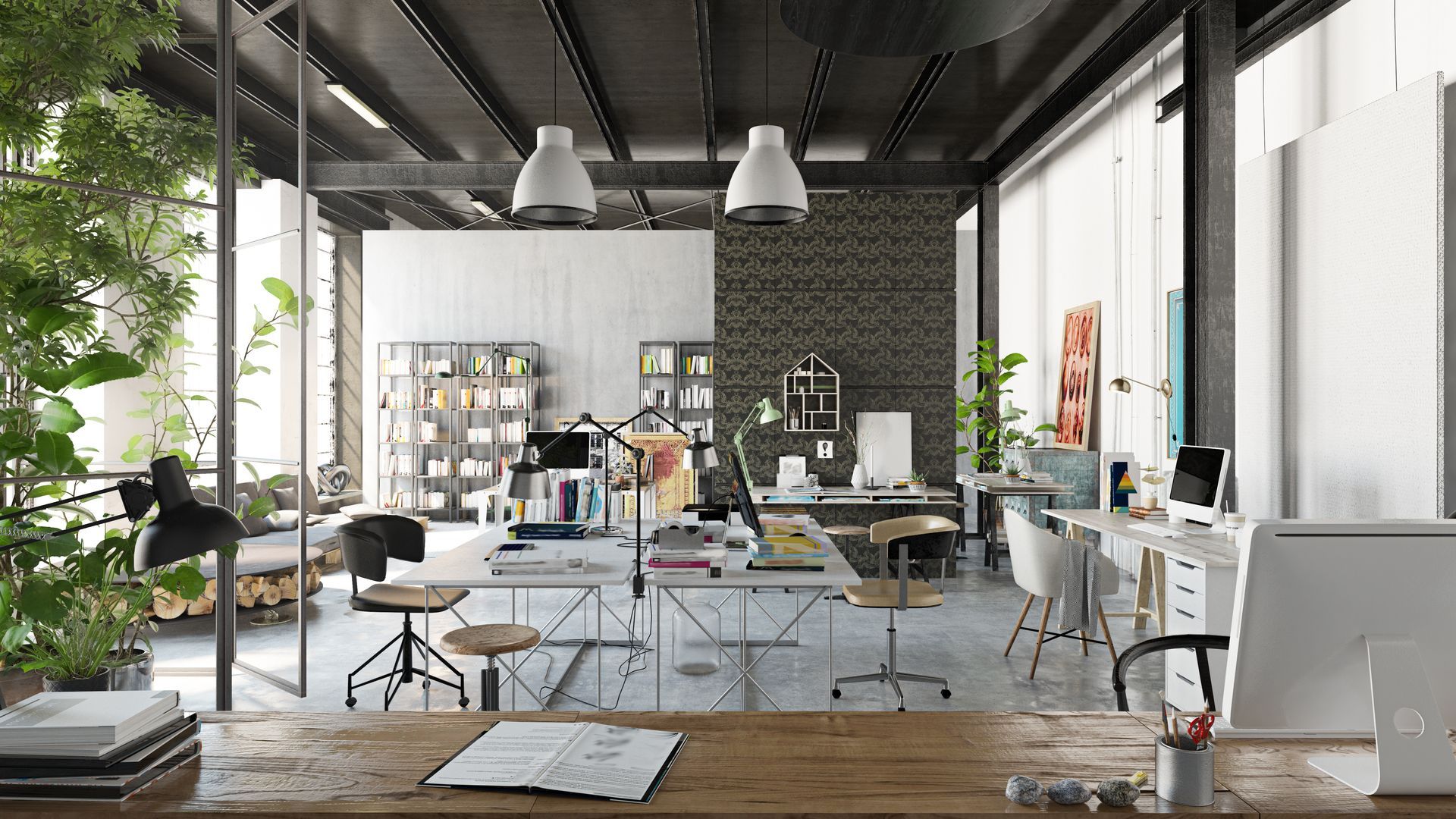 Un bureau open space