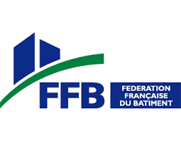 FFB logo with blue building icon, green arc, and text “Fédération Française du Bâtiment”