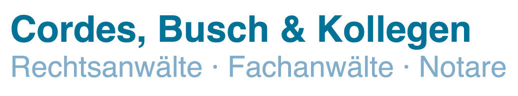 Logo Cordes, Busch & Kollegen Logo Cordes, Busch & Kollegen