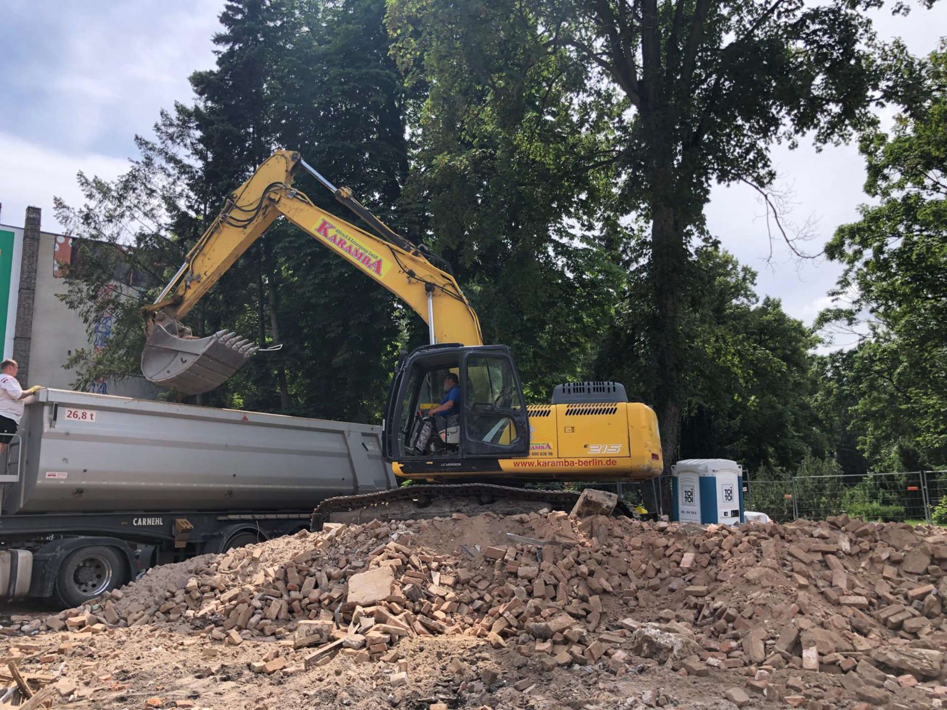 Fachgerechte Entsorgung von Bauschutt