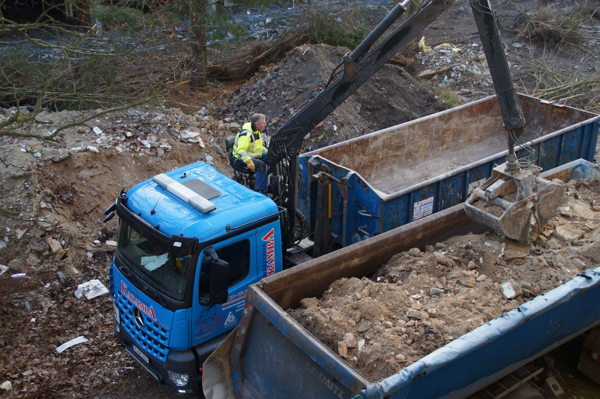 Fachgerechte Entsorgung von Bauschutt