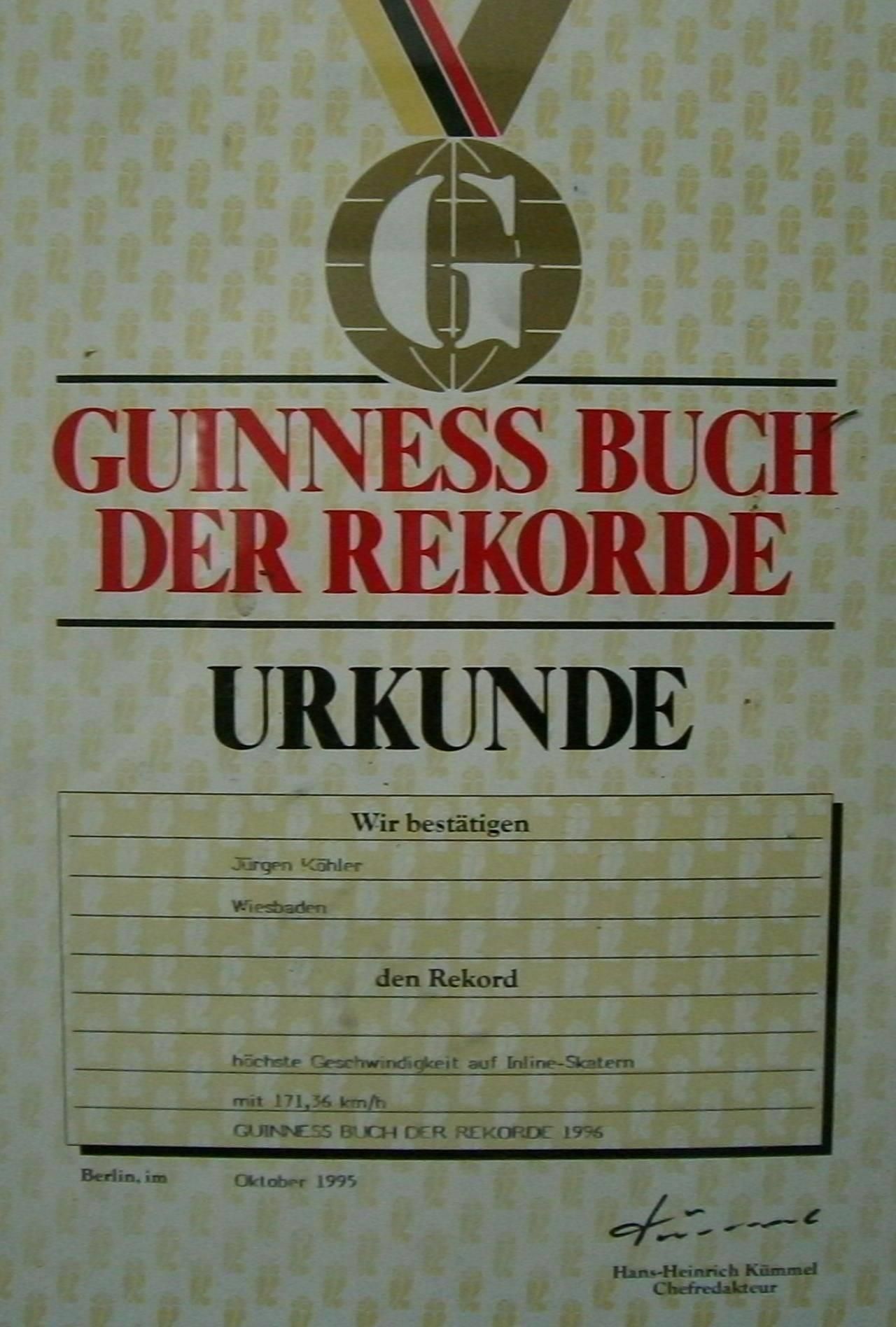 Jürgen Köhler Guinness Records