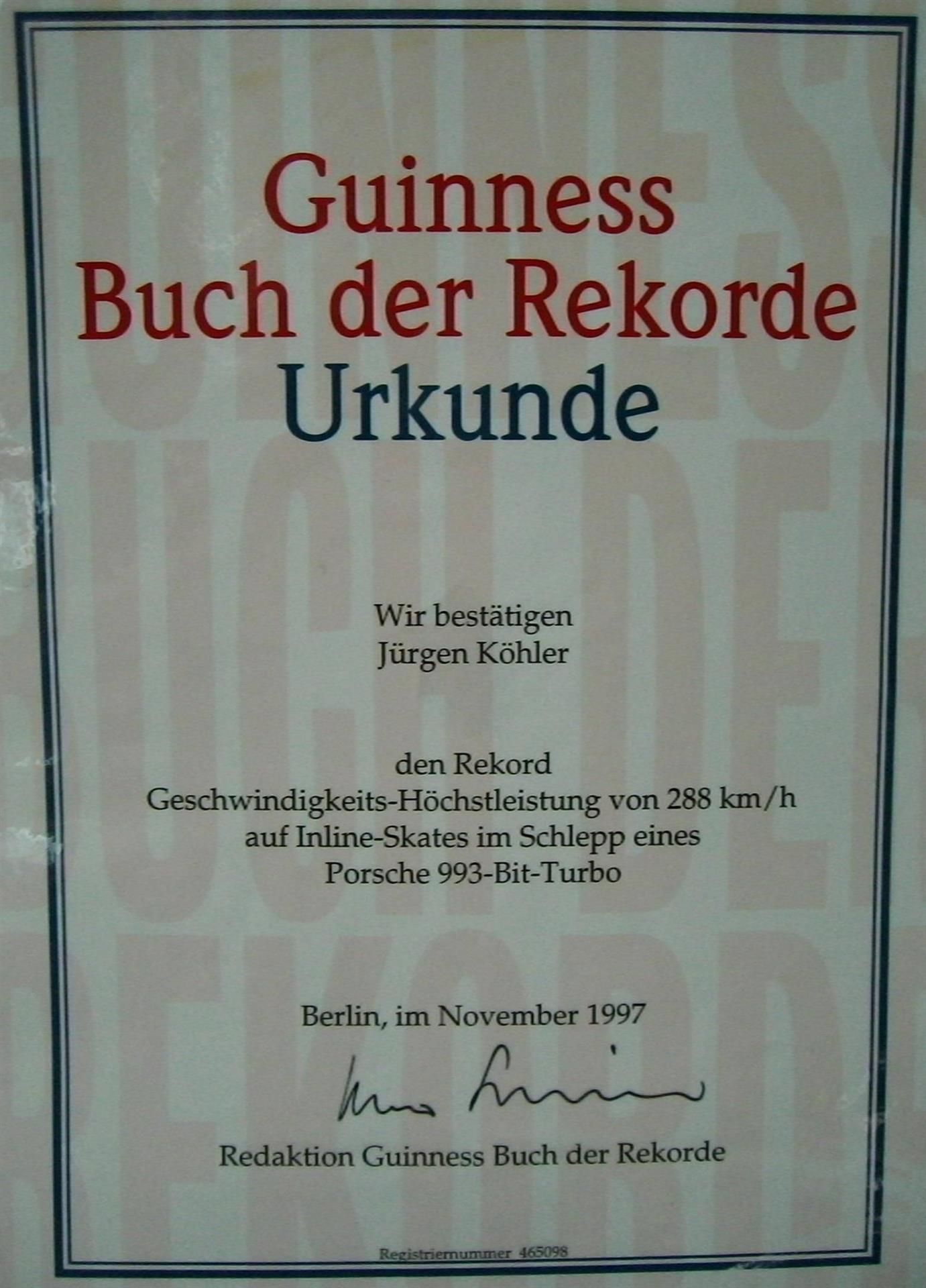 Jürgen Köhler Guinness Records