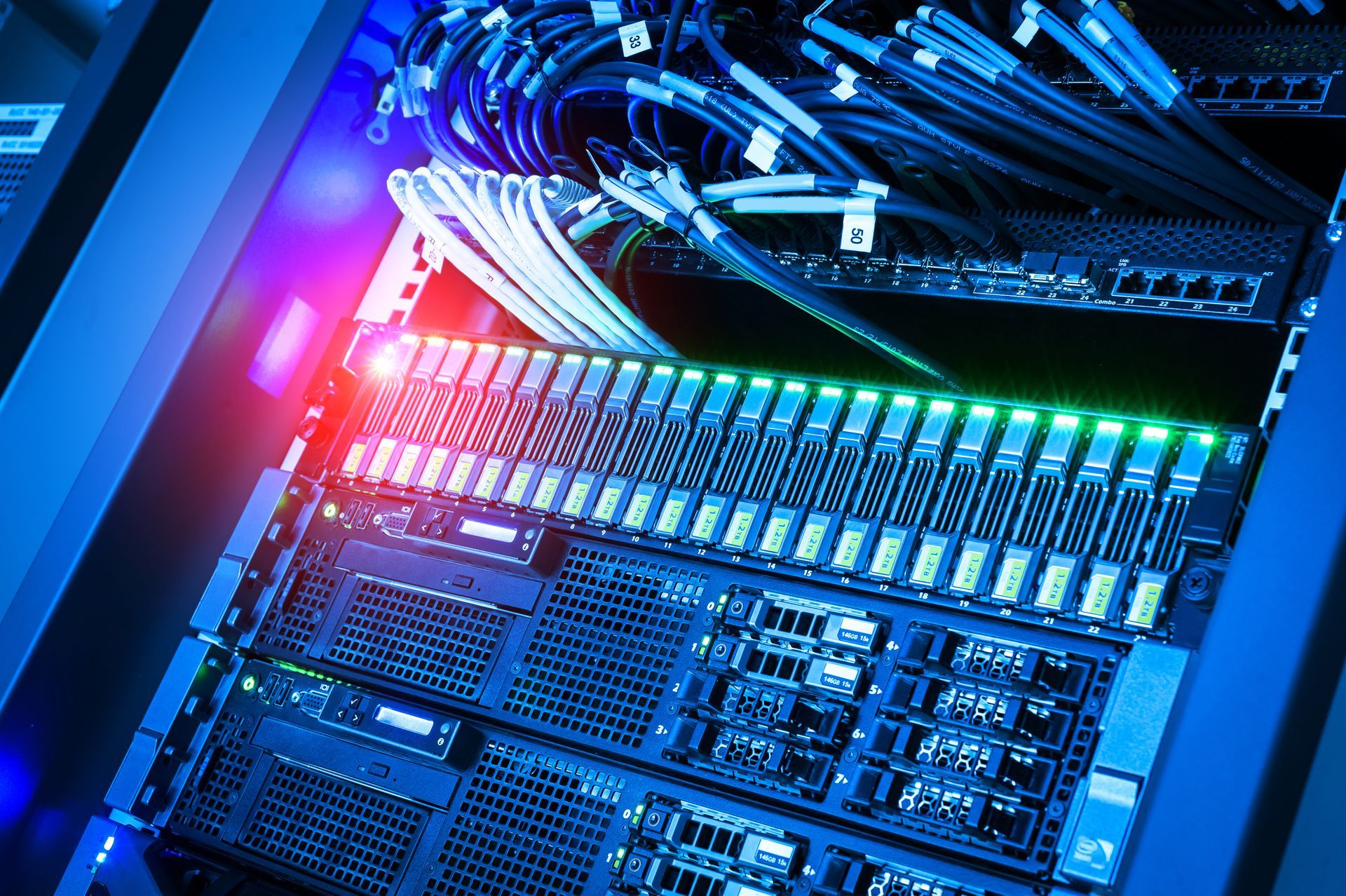 Branchement dans un data center