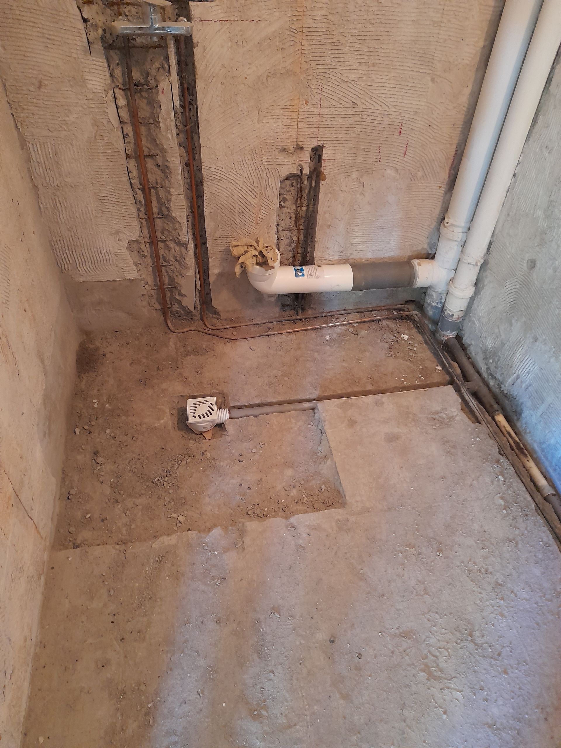 Création d'une douche