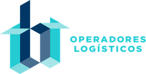 El logotipo de Operadores Logísticos es azul y blanco y parece una casa.