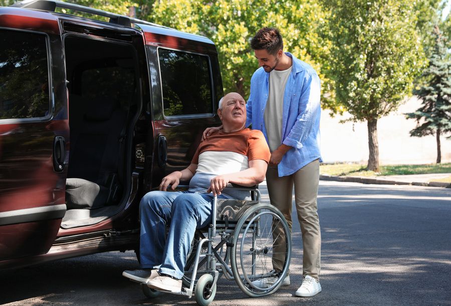 Taxi conventionné pouvant transporter une personne en fauteuil roulant
