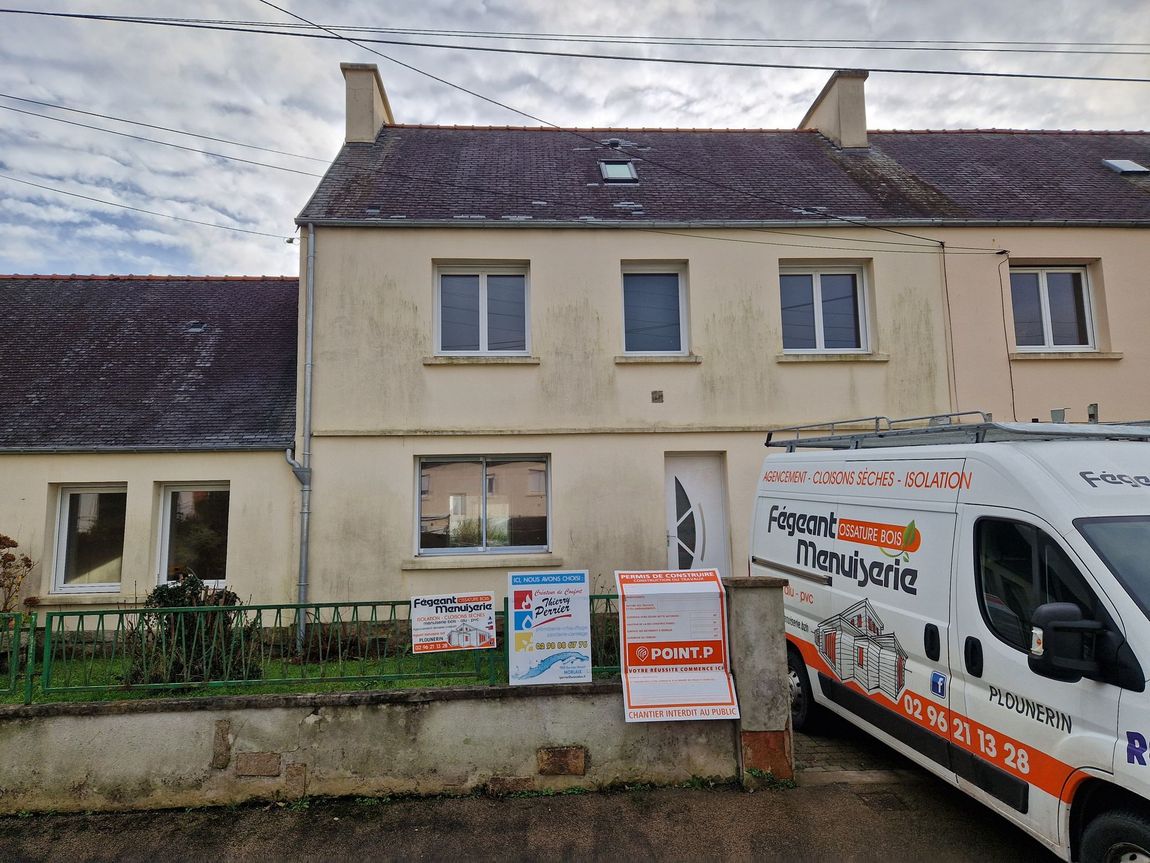 Rénovation complète d'une maison sur Morlaix
