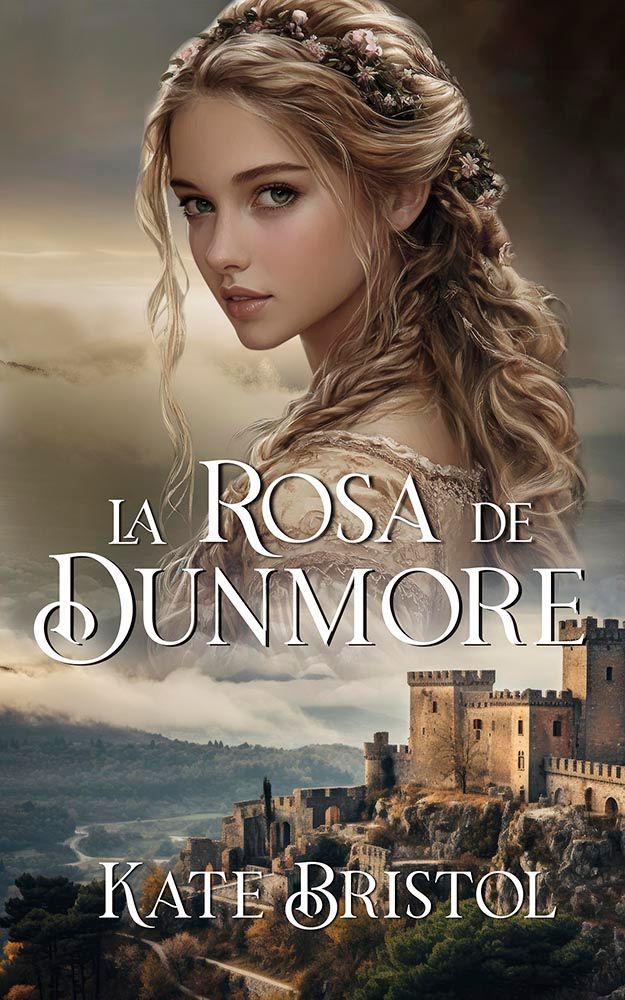 Portada: Una mujer de cabello largo y oscuro mira al espectador. Un vikingo porta un hacha, con barcos navegando al fondo.