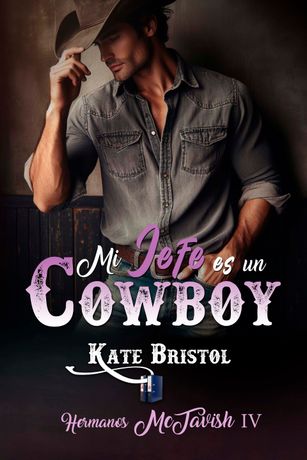 Portada del libro con un vaquero con camisa vaquera y sombrero, título 