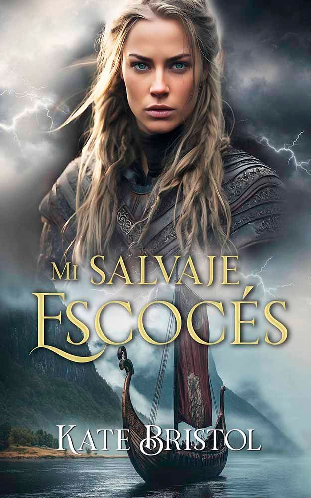 Portada del libro: Una mujer de larga cabellera rubia se encuentra frente a un tormentoso paisaje marino. El título dice