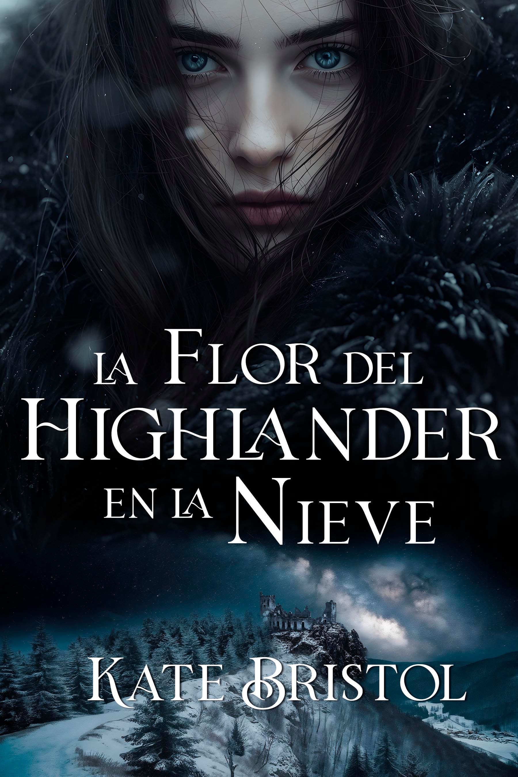 Portada: Una mujer de cabello largo y oscuro mira al espectador. Un vikingo porta un hacha, con barcos navegando al fondo.