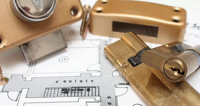 Des serrures sur un plan
