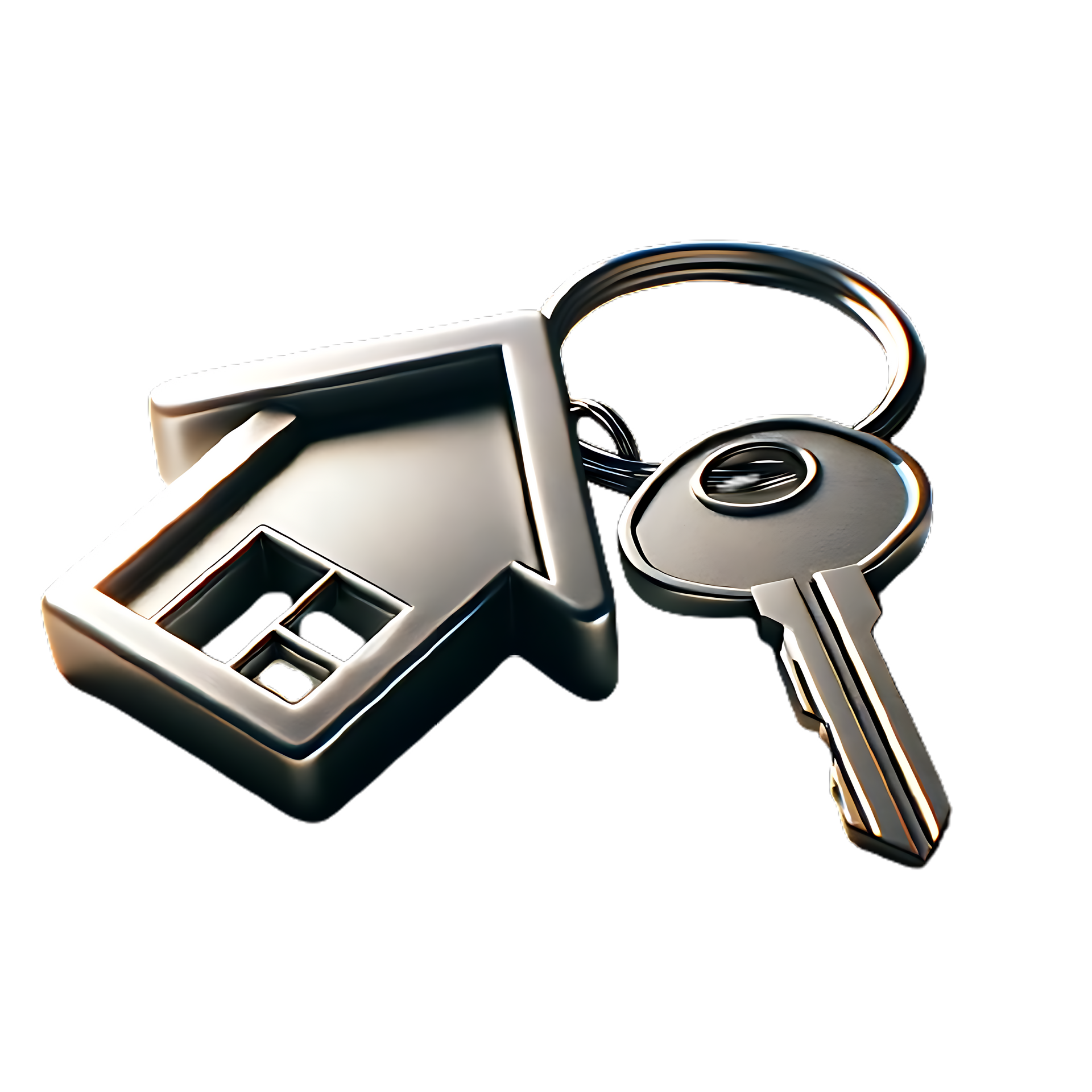 Un porte-clé en forme de maison