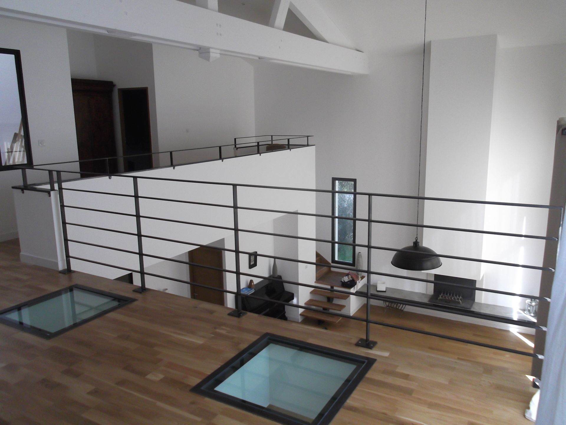 Un garde-corps sur la terrasse