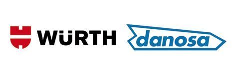 El logotipo de Wurth Danosa está sobre un fondo blanco.