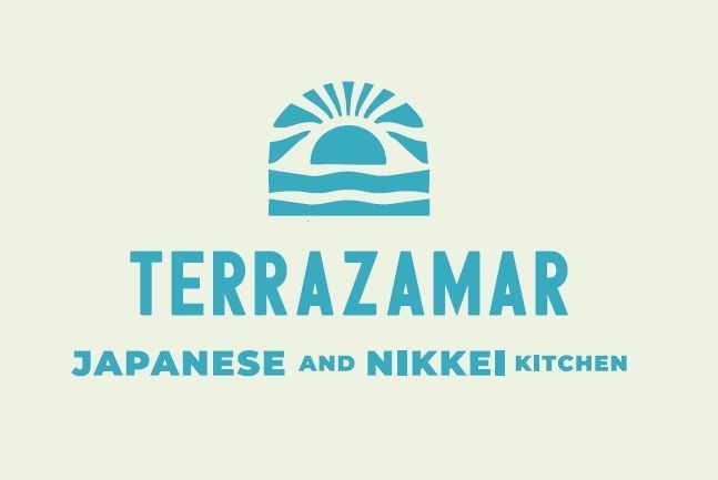 Un logotipo para la cocina japonesa y nikkei Terrazamar.