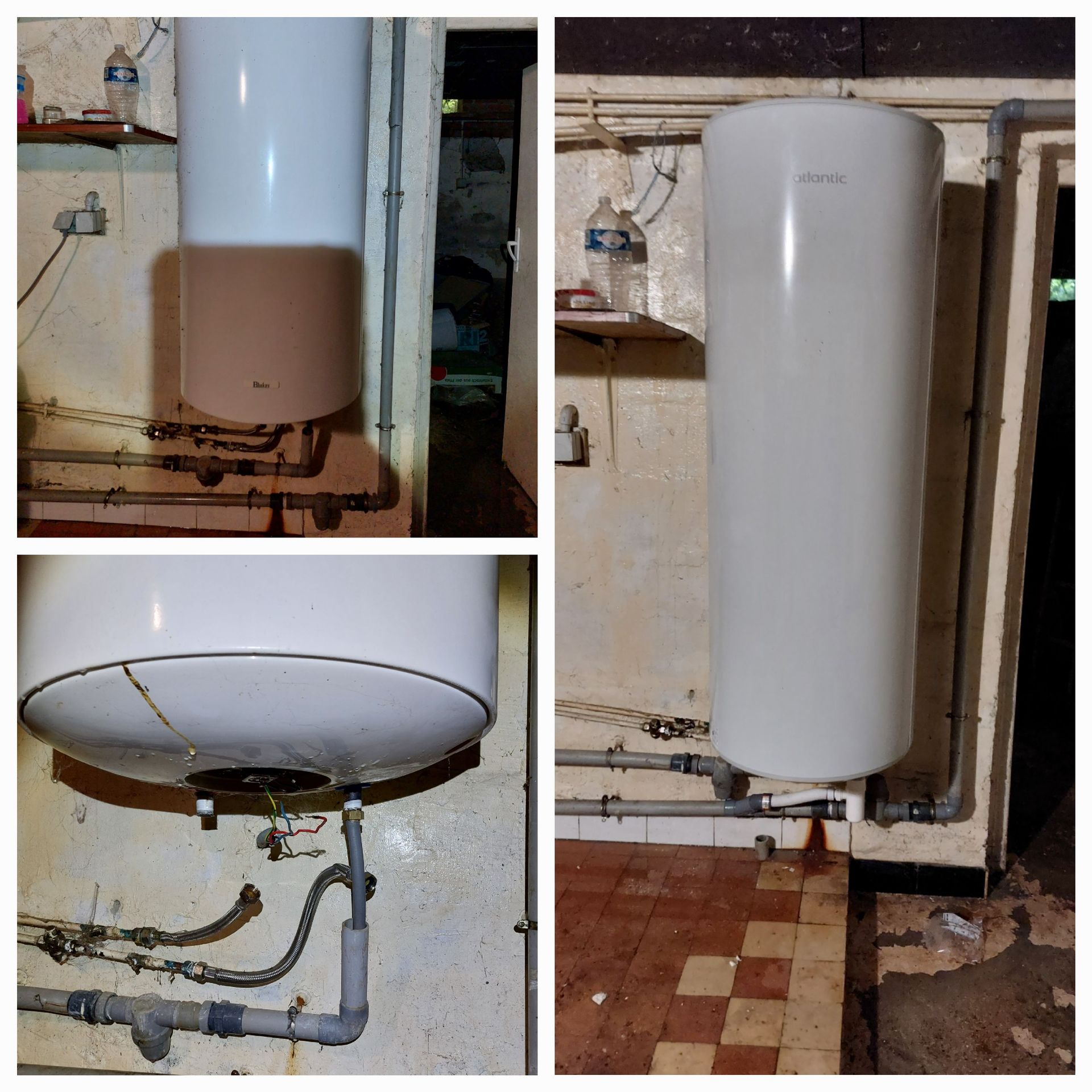 Un ballon d’eau chaude est réparé