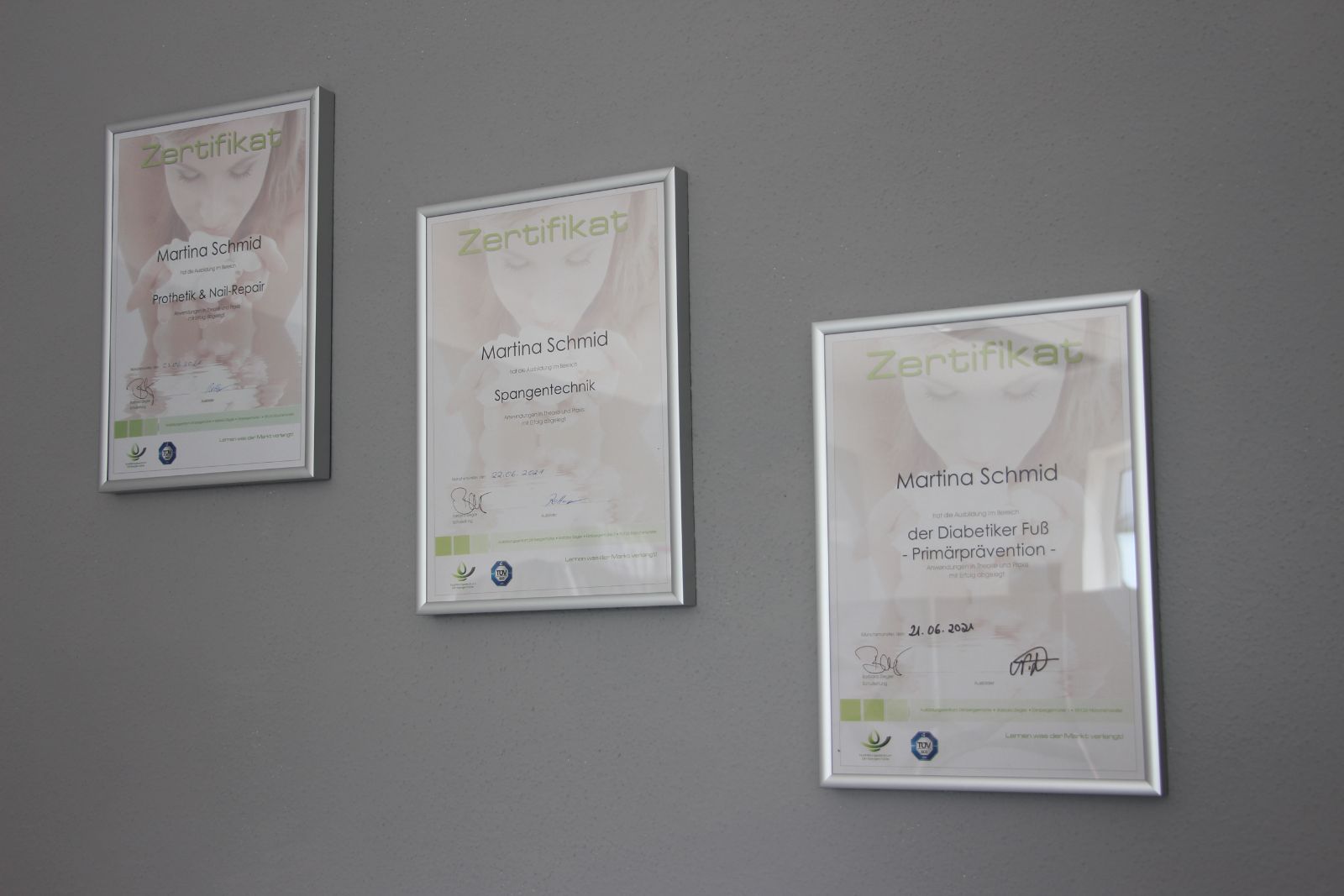 Foto Zertifikate