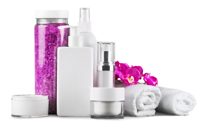 Produits de beauté détourés