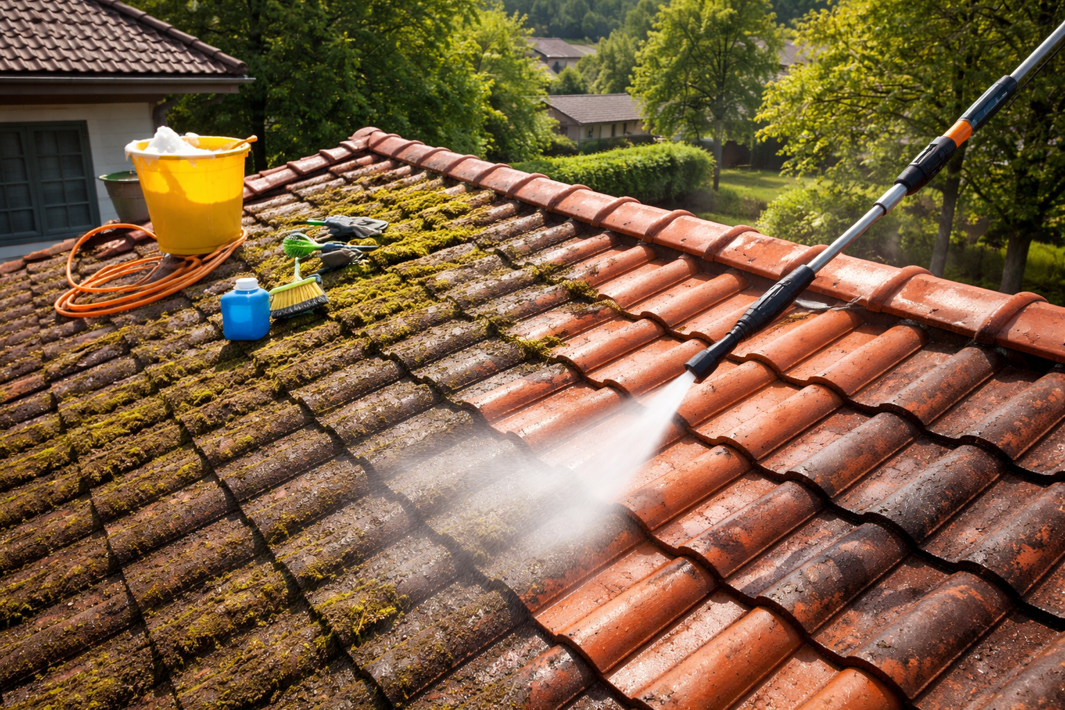 Nettoyage de toiture