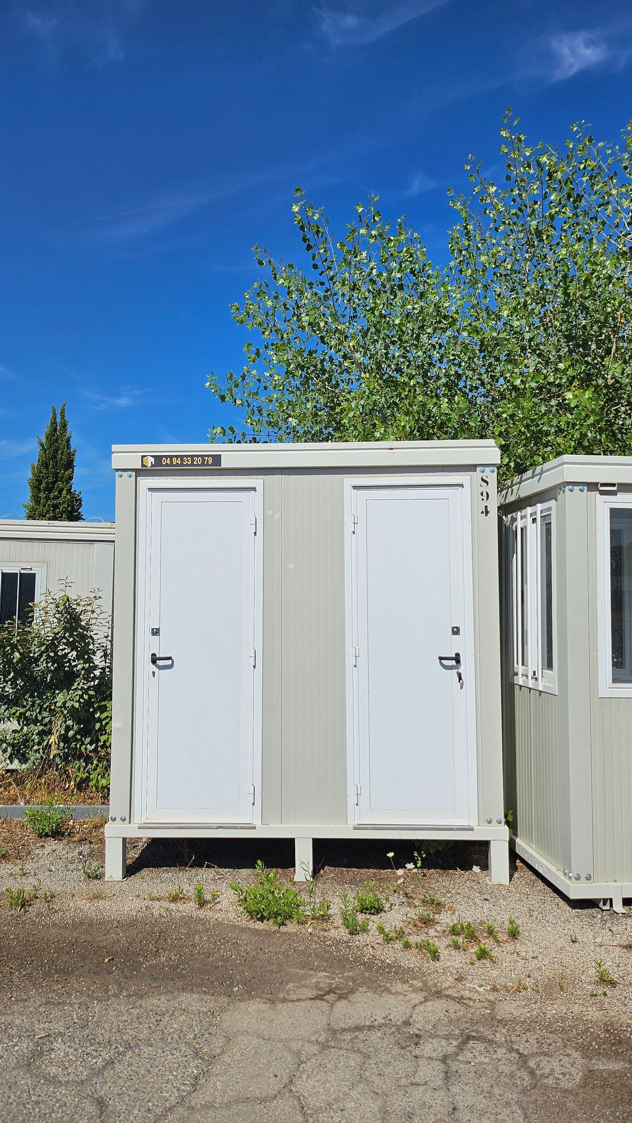 Bungalows servants de sanitaires lors d'un évènement