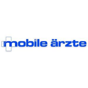 Ein blau-weißes Logo für mobile ärzte