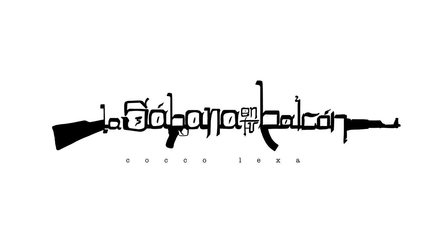 Logotipo estilizado en color negro con la inscripción 